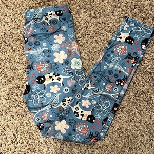 OSFA cat print leggings